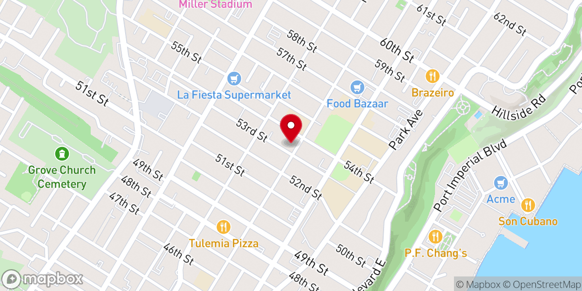 Map showing location of Iglesia Bautista Gerizim
