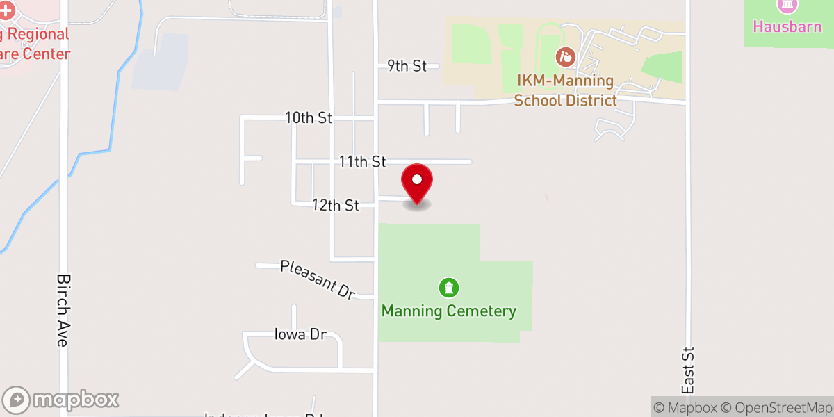 Map showing location of Zion Lutheran Church (Missouri Synod)