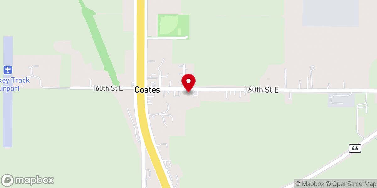 Map showing location of St. Agatha