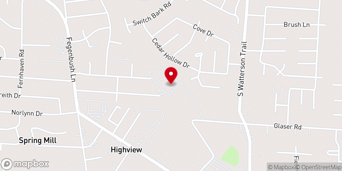 Map showing location of Saint Bernard Catholic Church and School