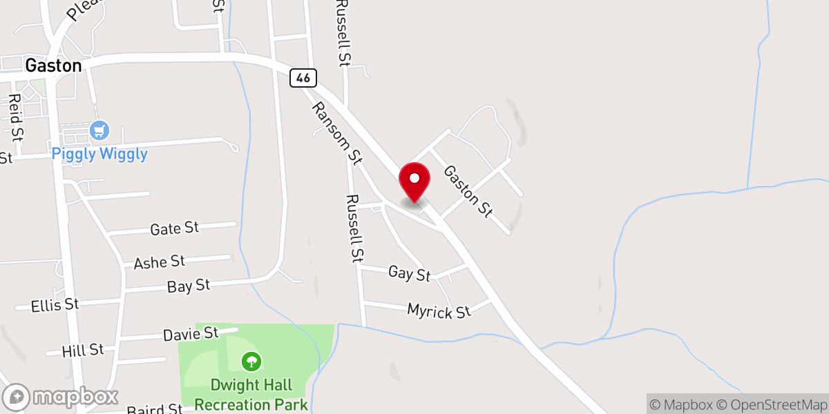 Map showing location of First Evangelical Methodist Church