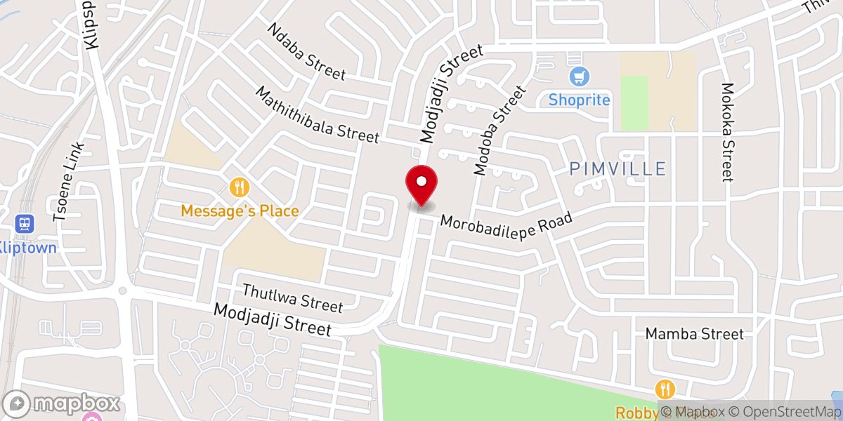 Map showing location of St Peter Claver Church