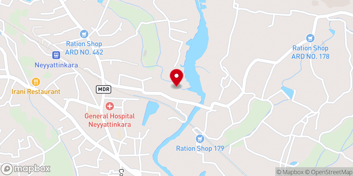 Map showing location of CSI Town Church