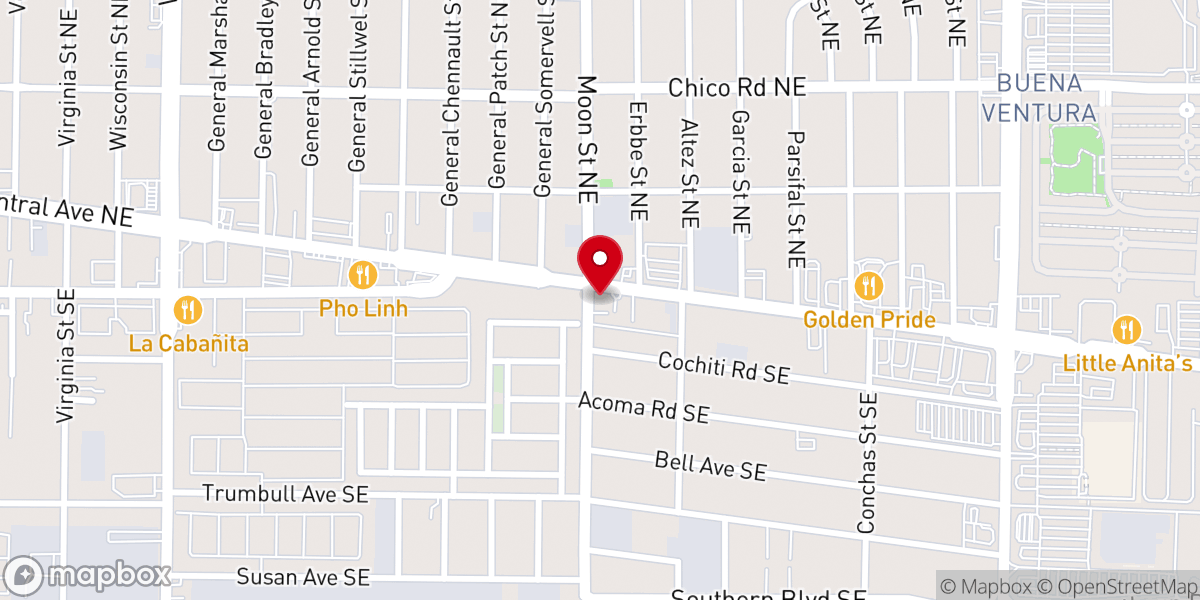 Map showing location of Faith Bible Church
