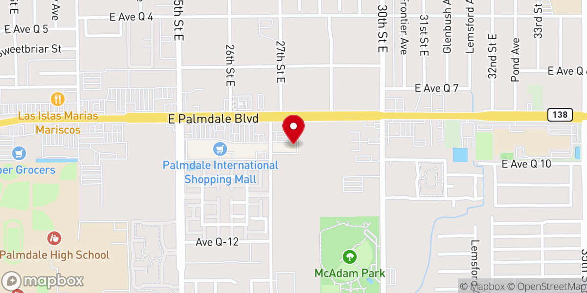 Map showing location of True Transparency Deliverance Ministries