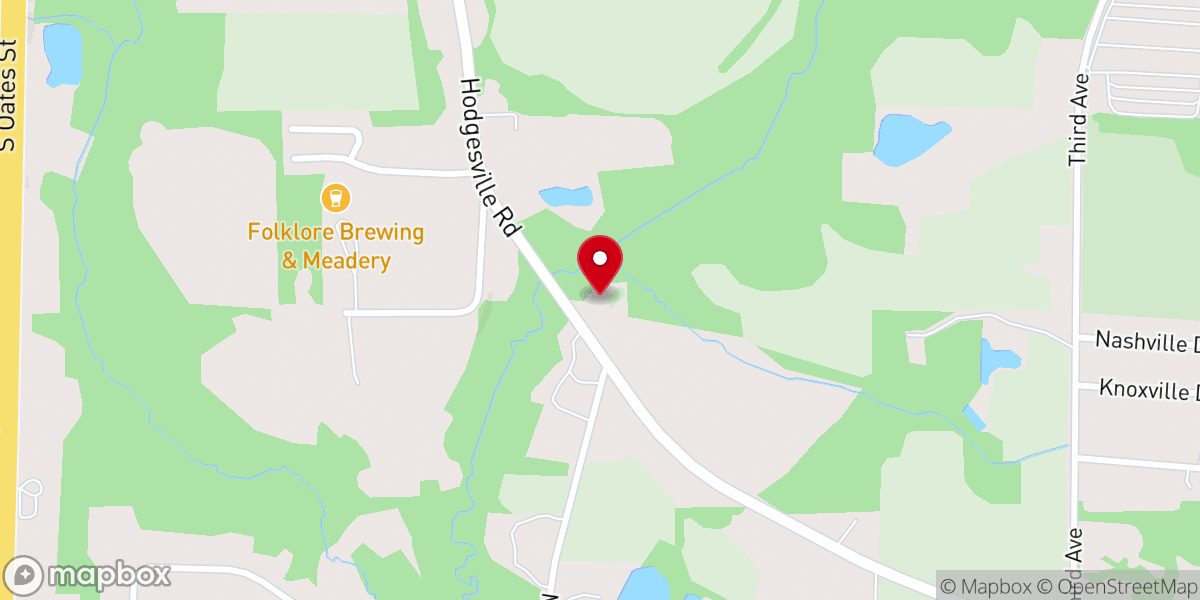 Map showing location of Shady Grove Missionary Baptist Church