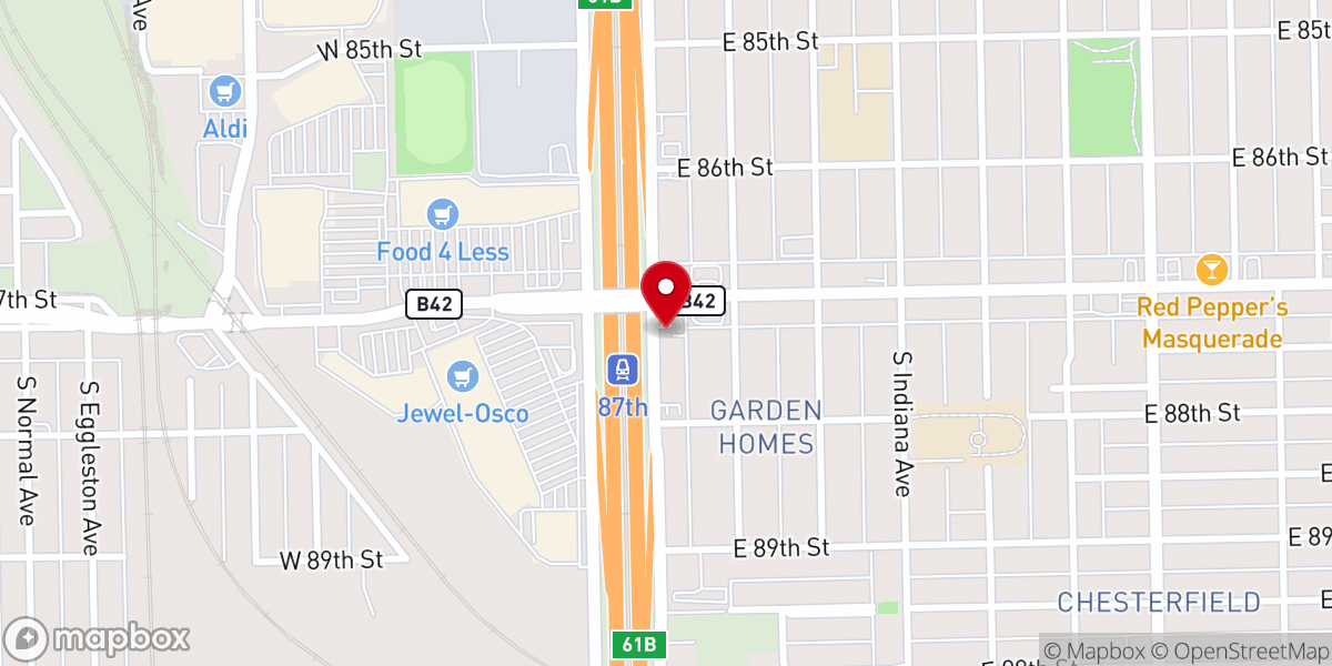 Map showing location of St Luke's Pentecostal Church