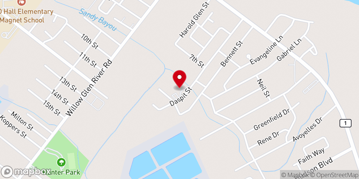 Map showing location of St Juliana Catholic Church