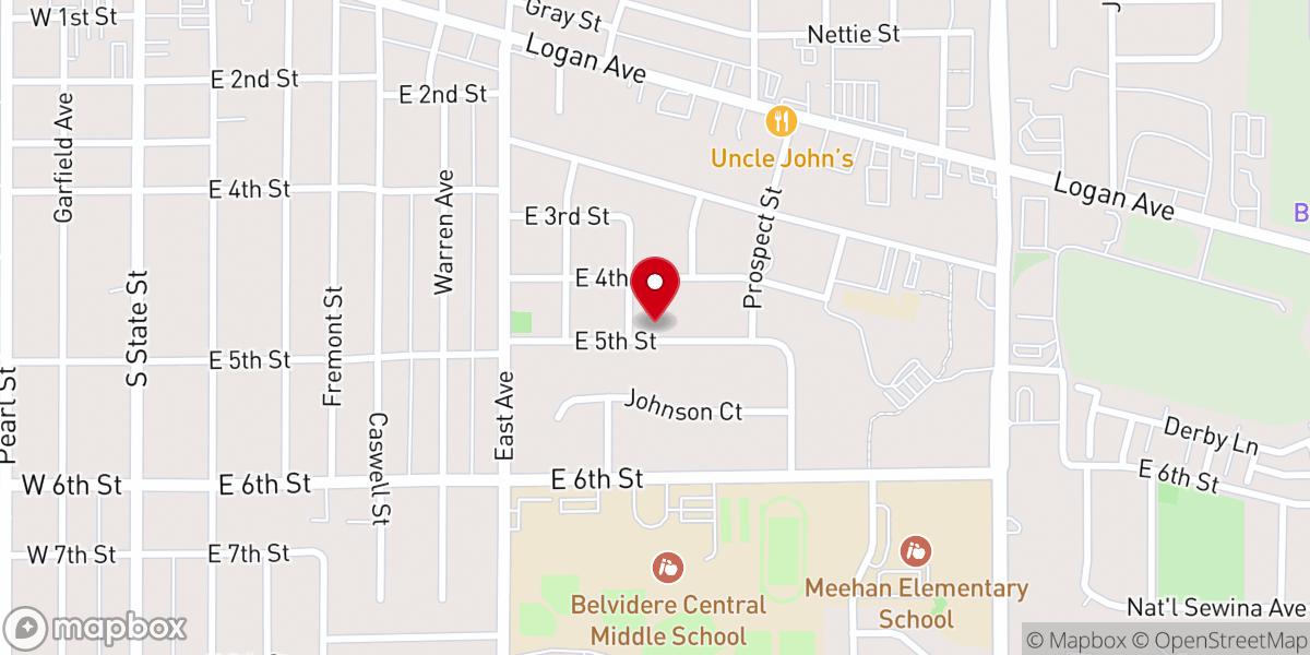 Map showing location of Wille Eugene E