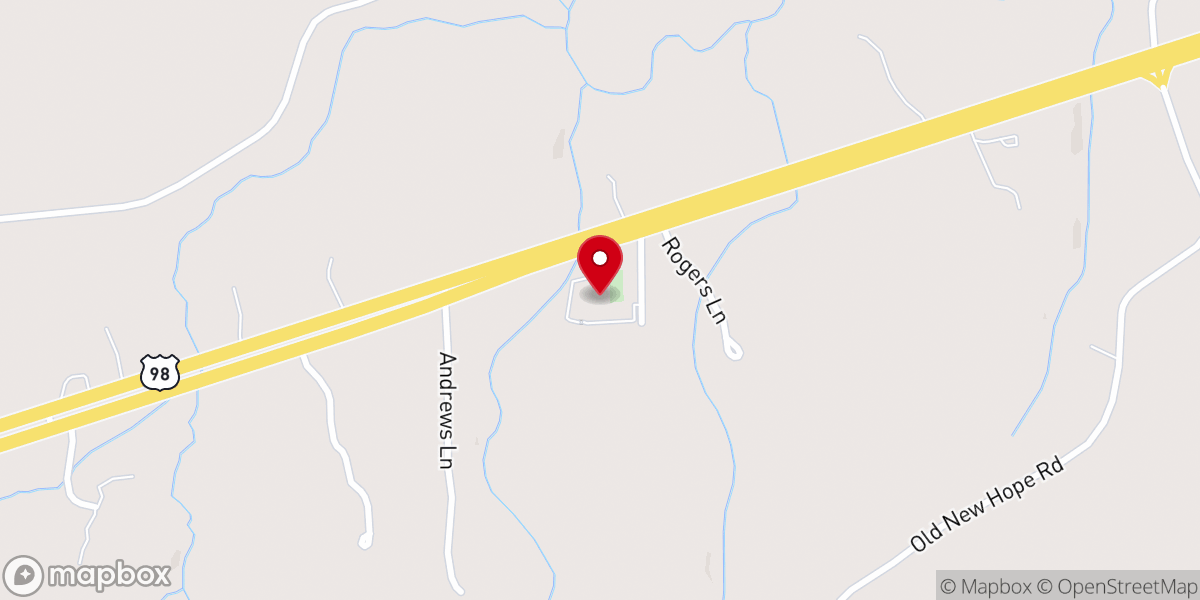 Map showing location of Jesus Name Apostolic Church