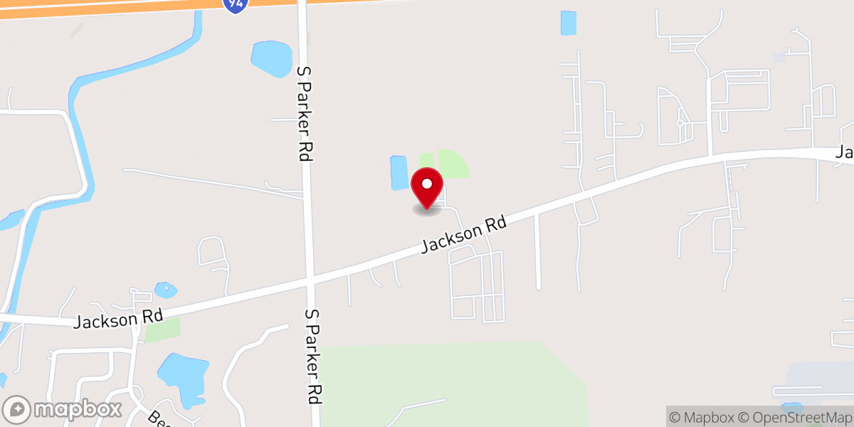 Map showing location of Peace Lutheran Church