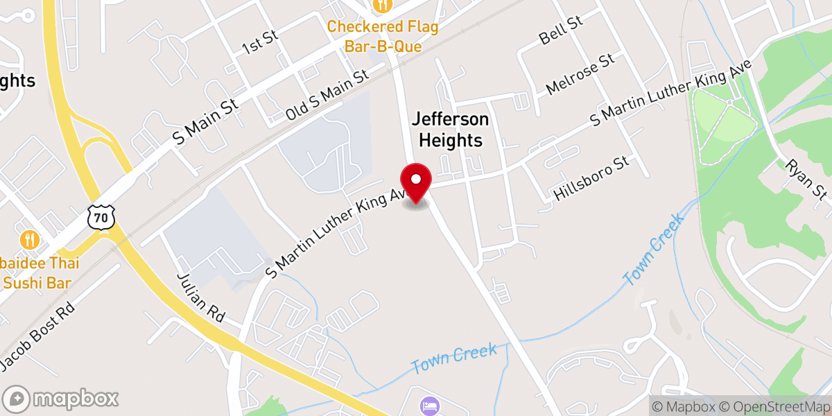 Map showing location of Higher Grounds Christian Ministries