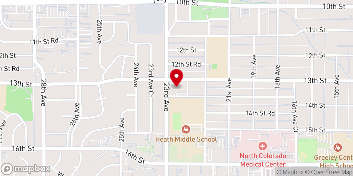 Map showing location of First Christian Church (Disciples of Christ)