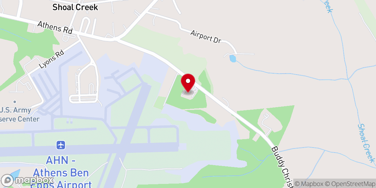 Map showing location of Shiloh Baptist Church