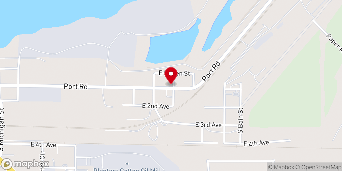 Map showing location of True Worshippers Apostolic Church