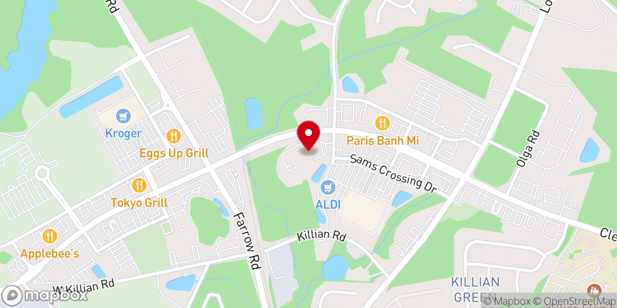 Map showing location of Crossings Community Church