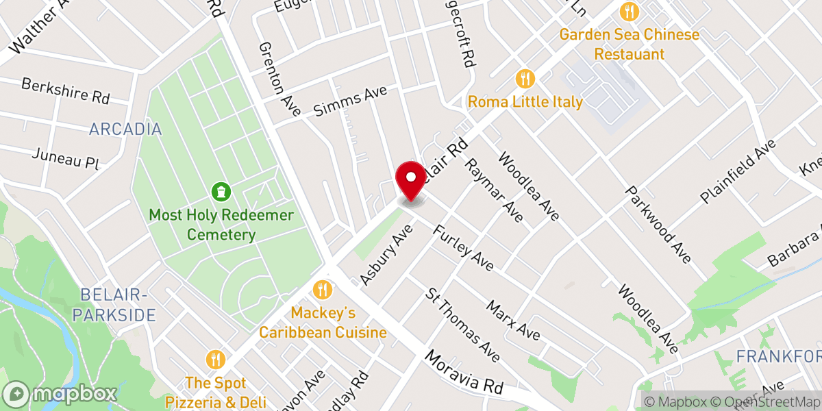 Map showing location of C&S Church