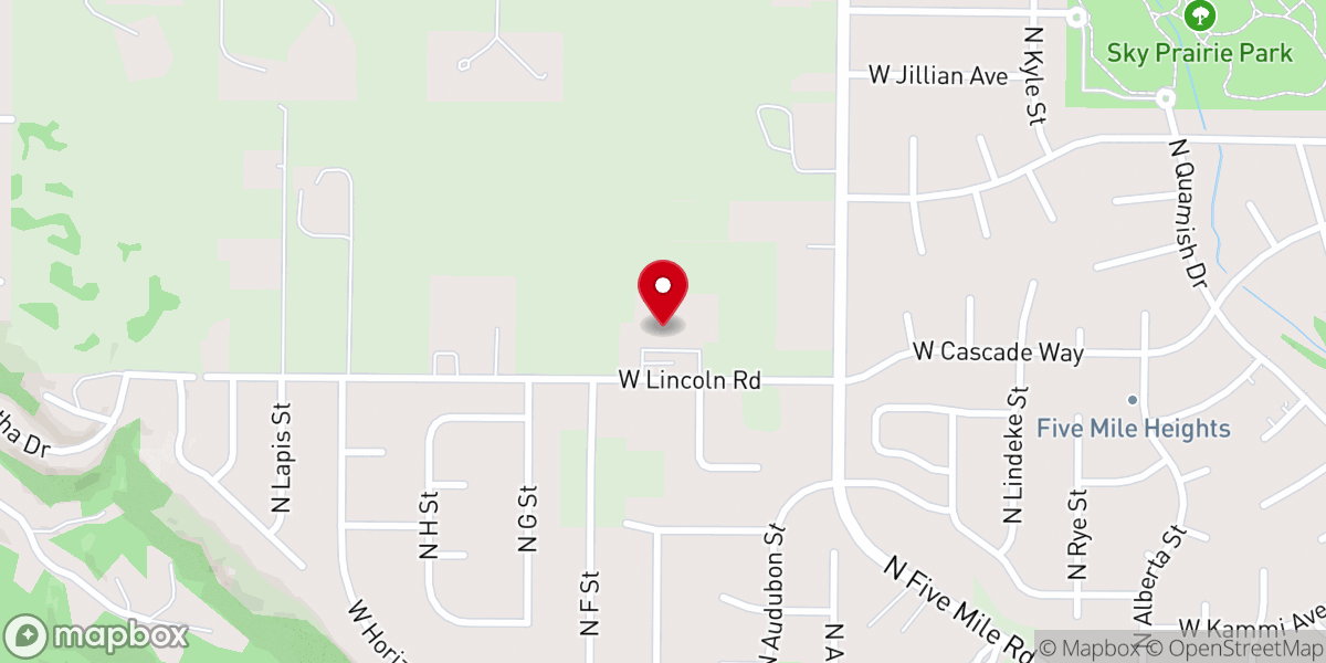 Map showing location of New Horizons Community Church