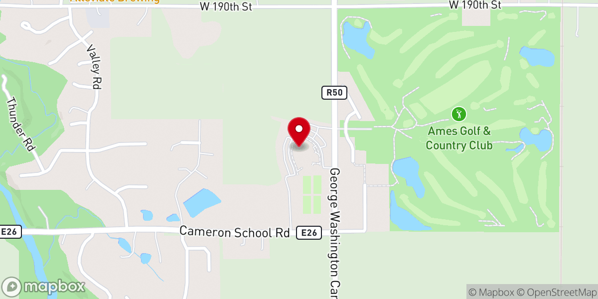 Map showing location of Christ Community Church