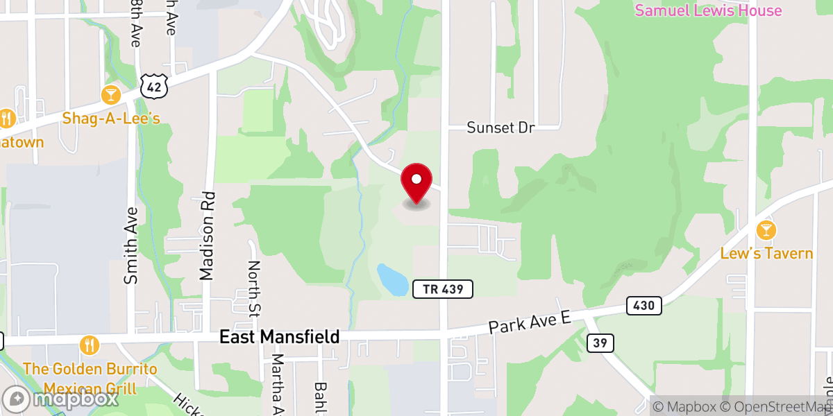 Map showing location of Wesleyan Lighthouse Church