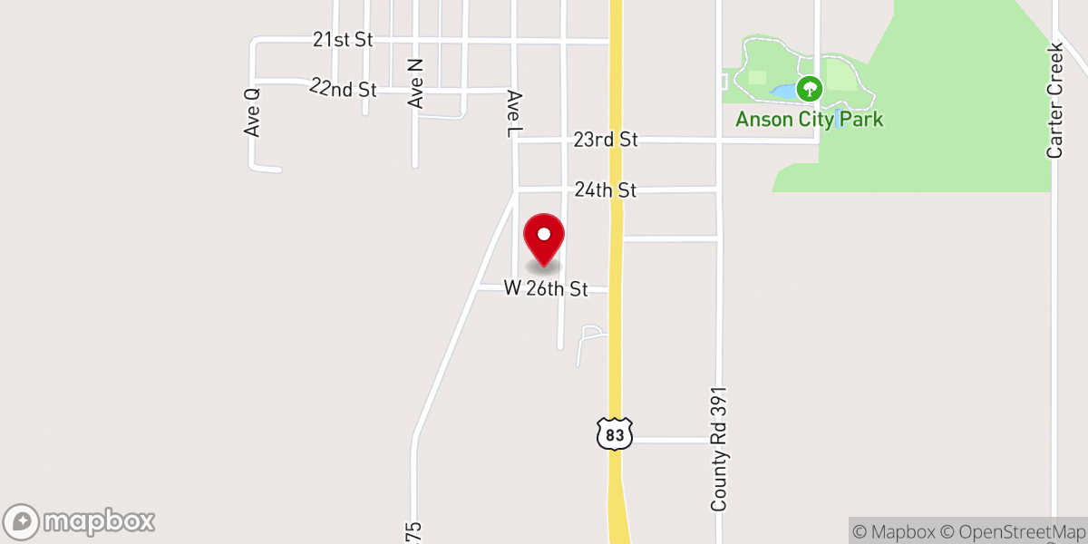 Map showing location of New Hope Baptist Church ( Nueva Esperanza)