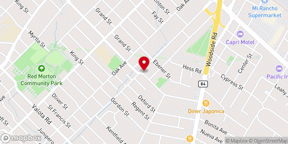 Map showing location of Iglesia Bautista Hispana