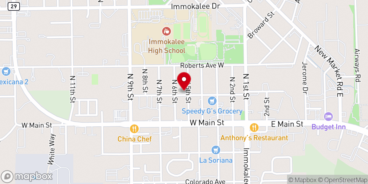Map showing location of Mi vida