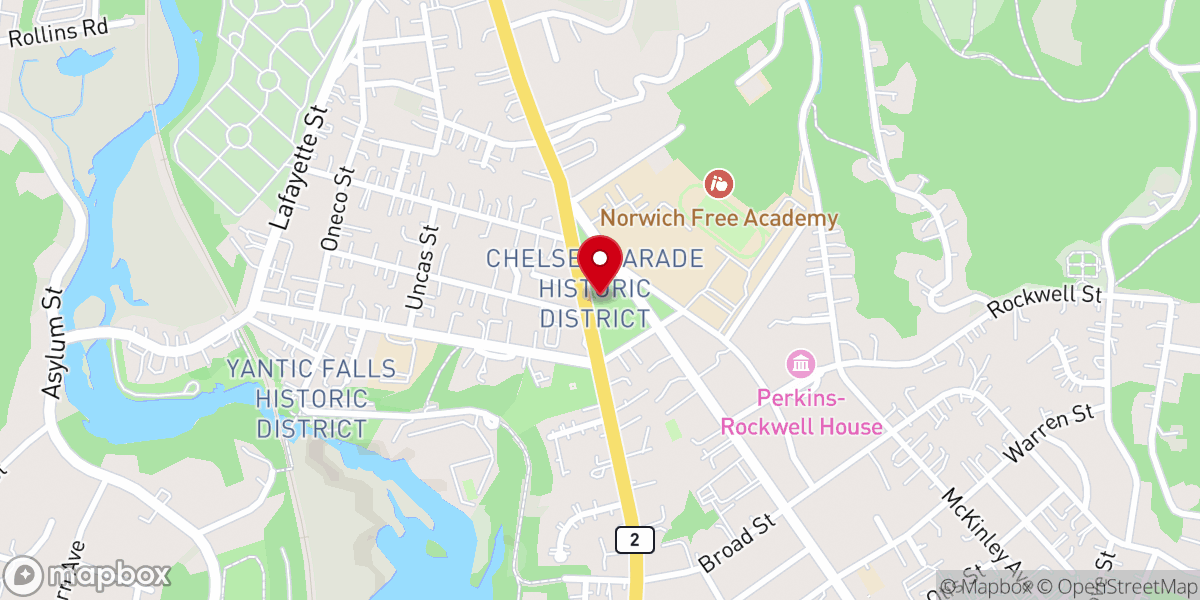 Map showing location of Chelsea Parade