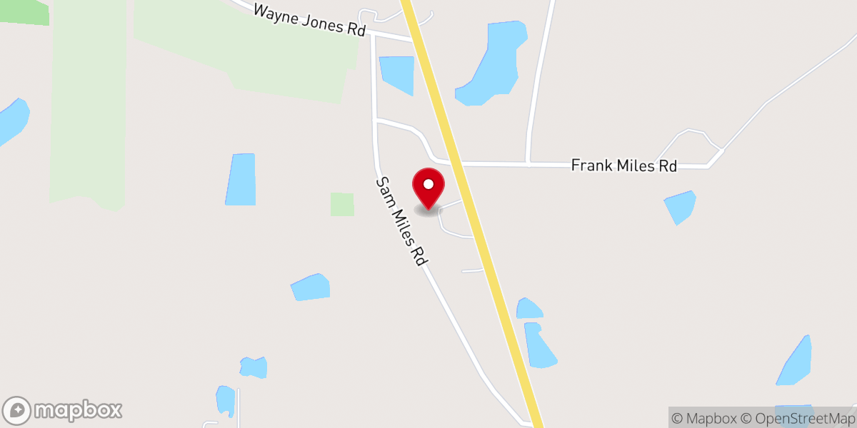 Map showing location of FlRST ASSEMBLY OF GOD CHURCH