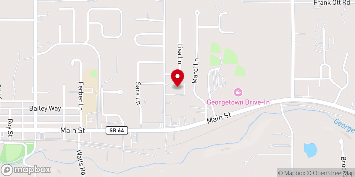 Map showing location of Christ United Methodist Church
