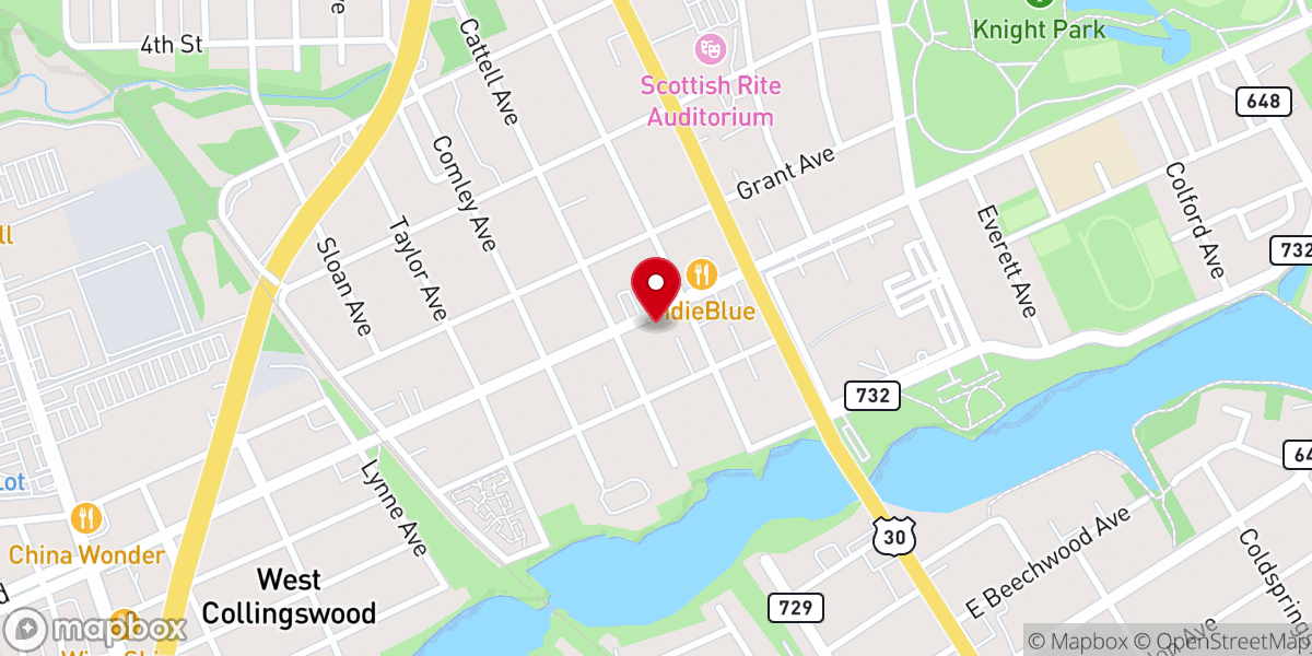Map showing location of Fellowship Community Church