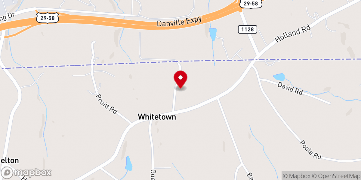 Map showing location of Smith Chapel Baptist Church