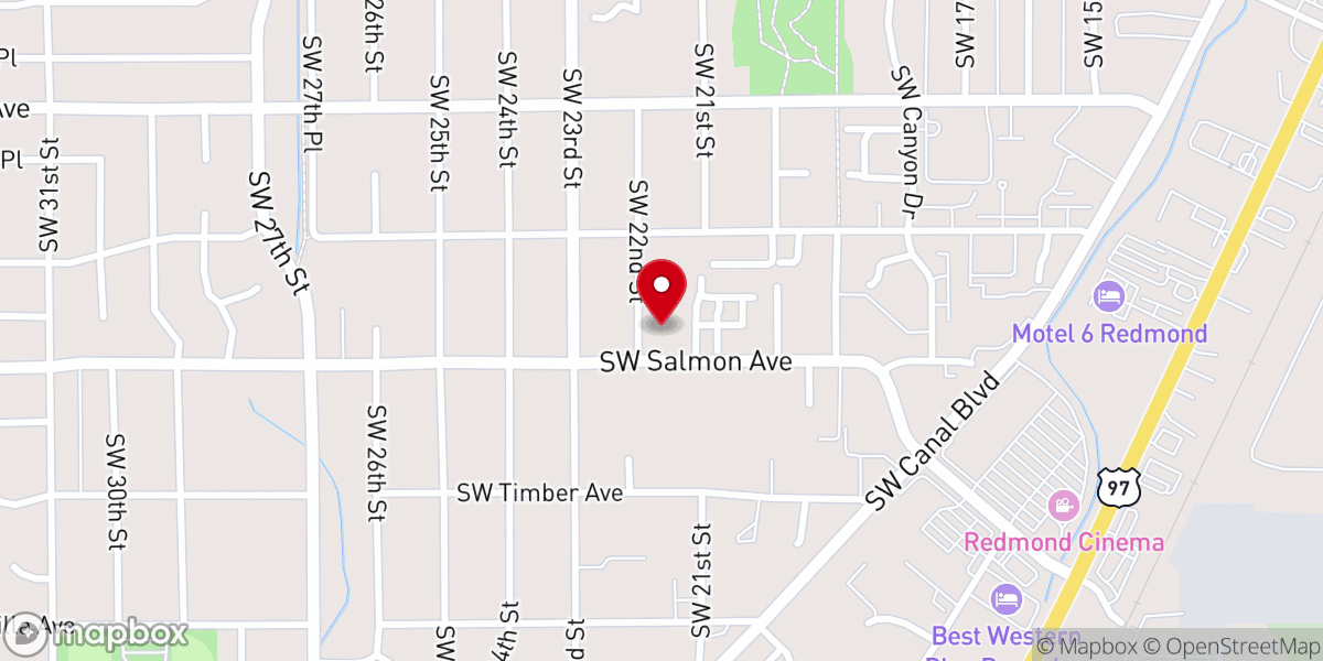 Map showing location of Emmaus Lutheran Church