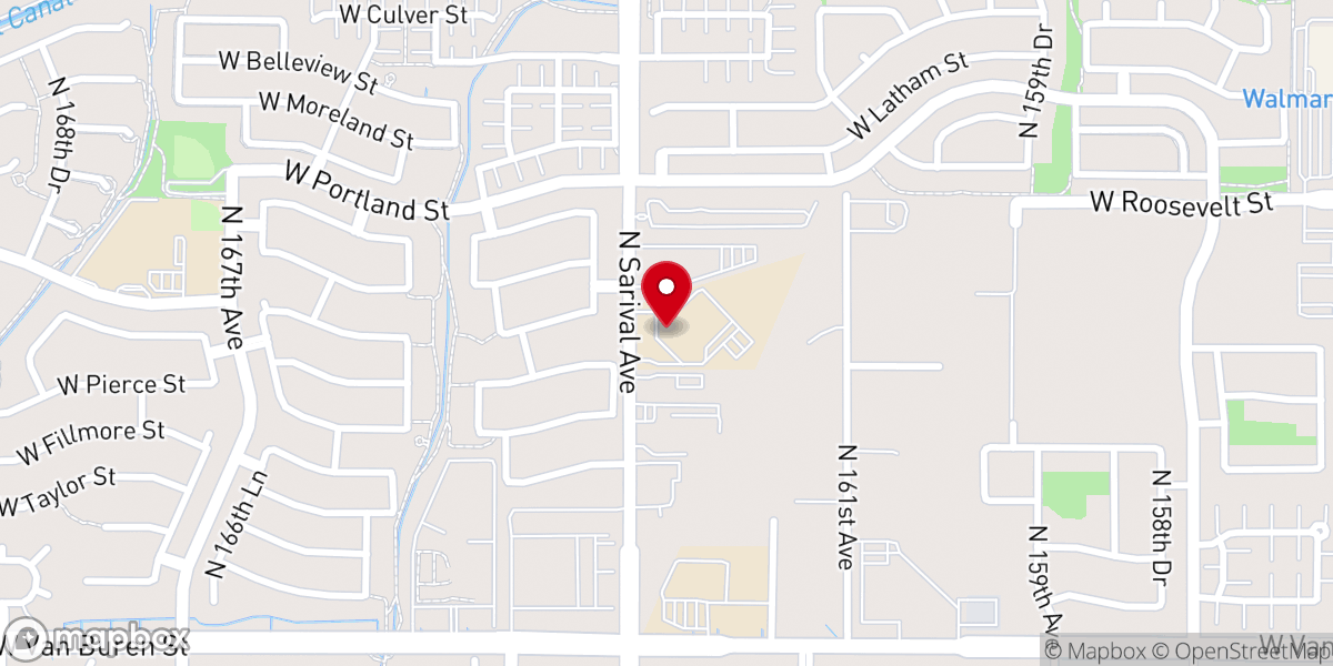 Map showing location of The Rock Church