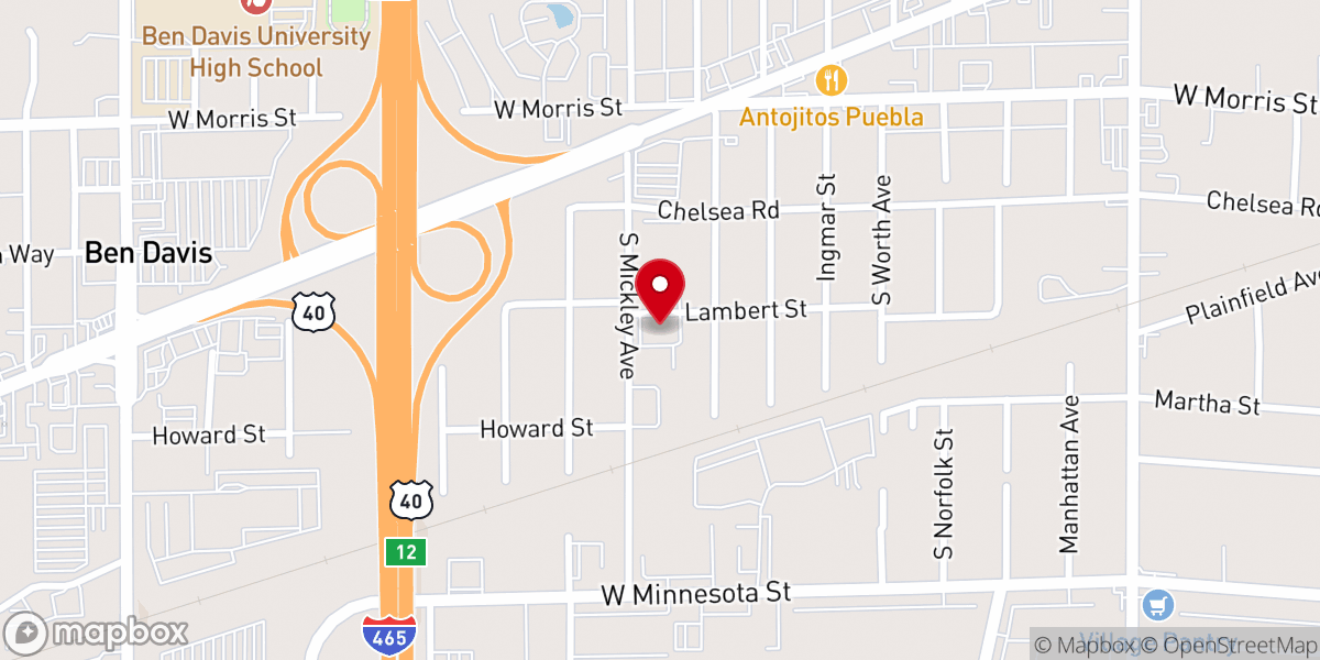 Map showing location of St Joseph Catholic Church