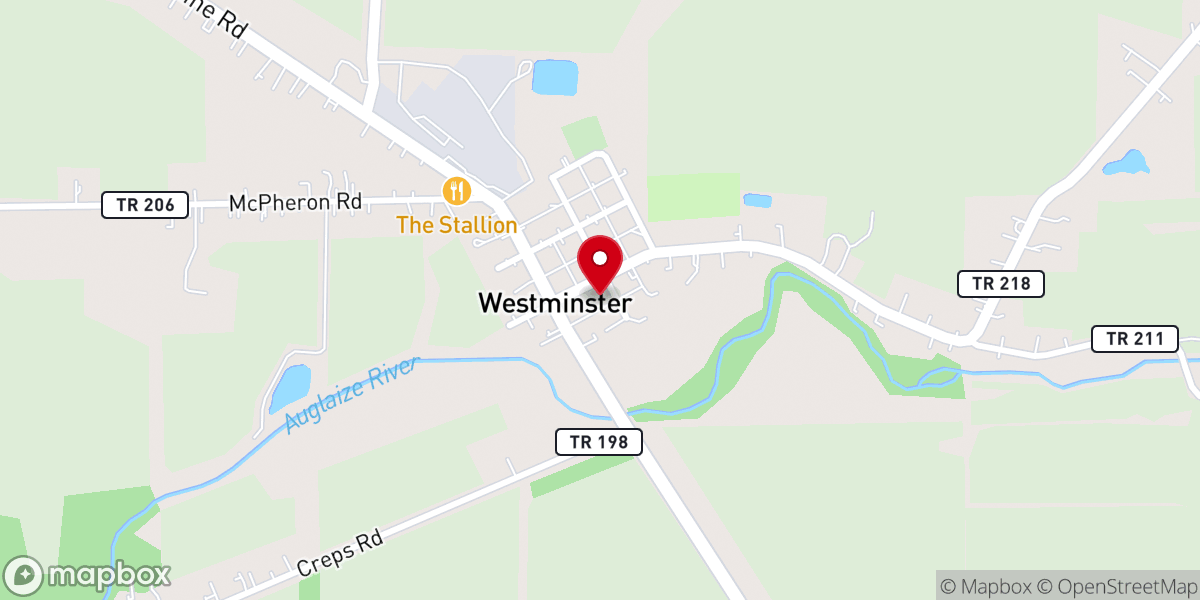 Map showing location of The Westminster Abbey Church