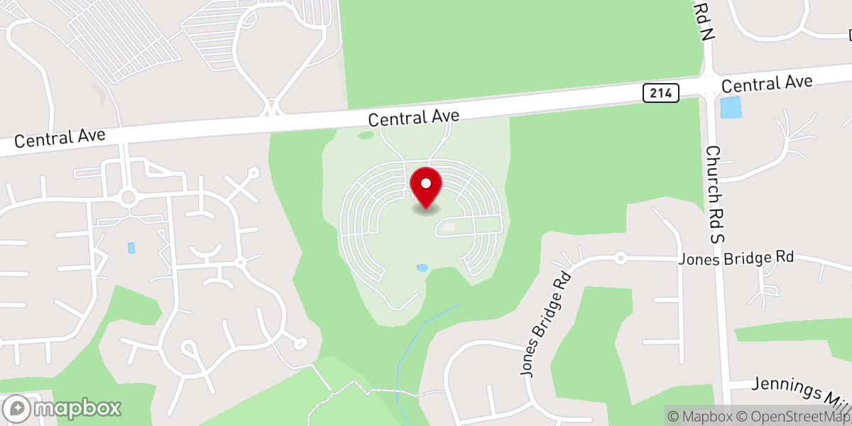 Map showing location of Evangel Cathedral