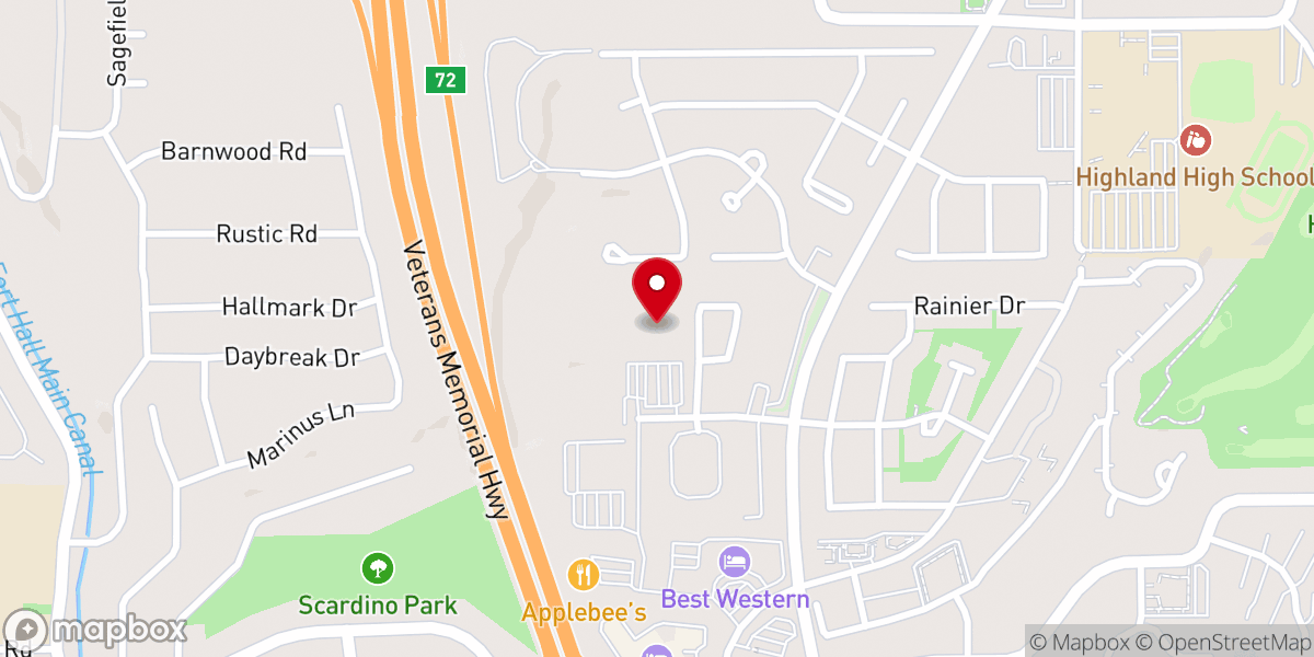Map showing location of Grace Lutheran Church
