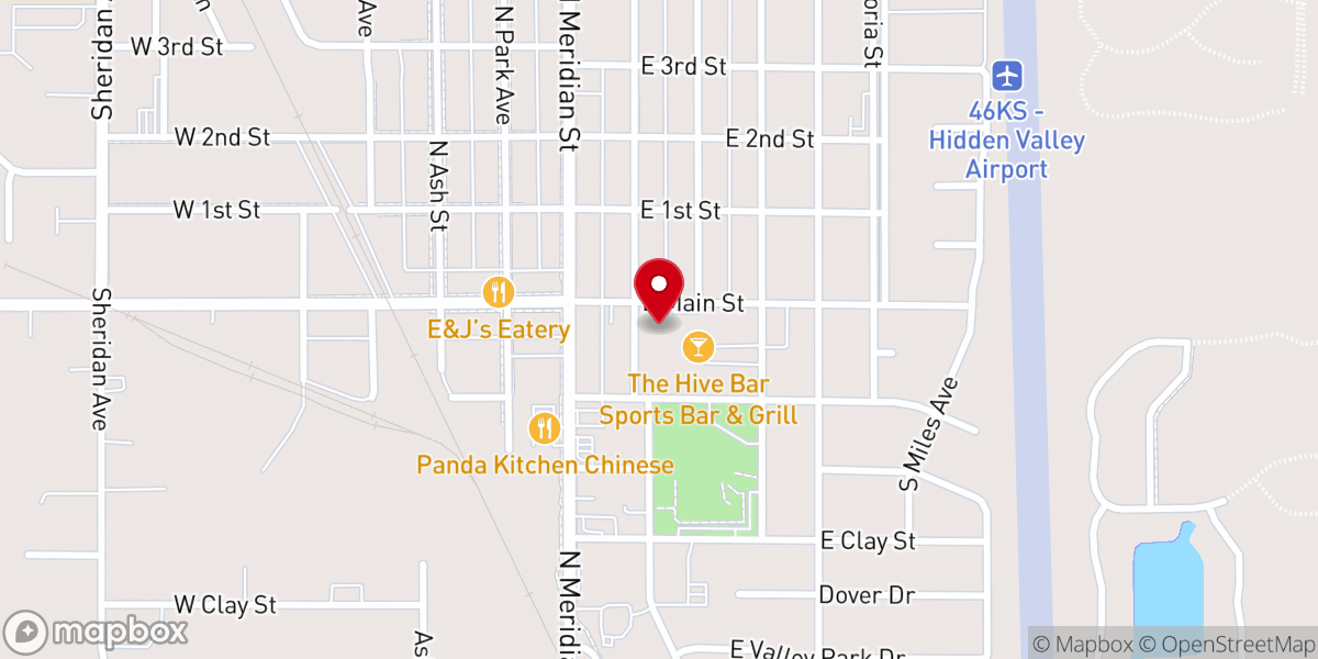 Map showing location of United States Postal Service
