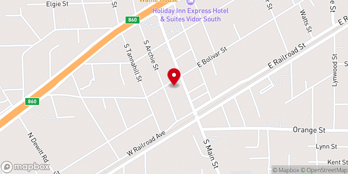 Map showing location of love and truth vidor