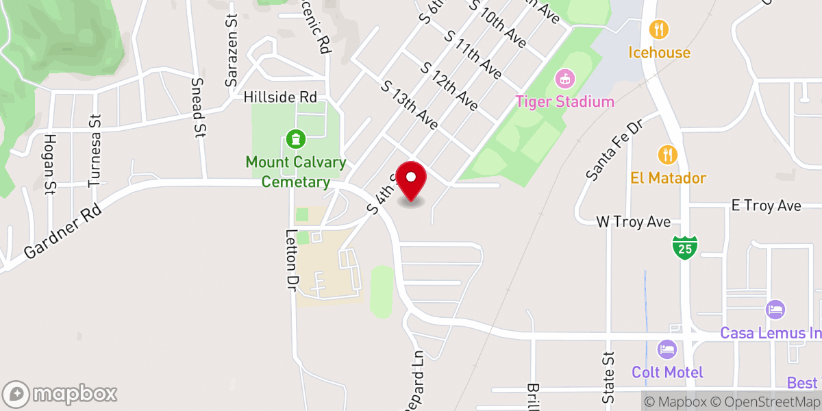 Map showing location of First United Methodist Church
