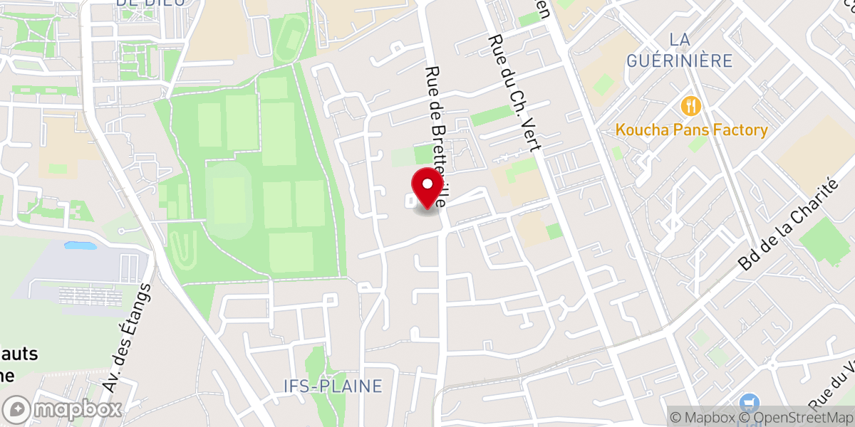 Map showing location of Église Notre-Dame de la Plaine d'Ifs