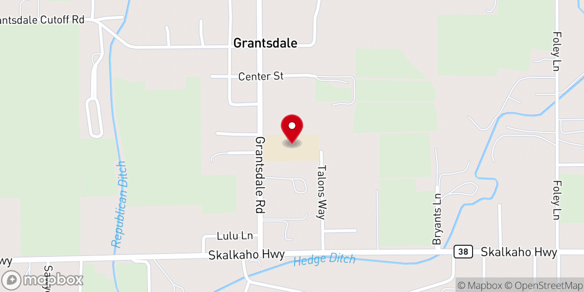 Map showing location of Hamilton Christian Academy