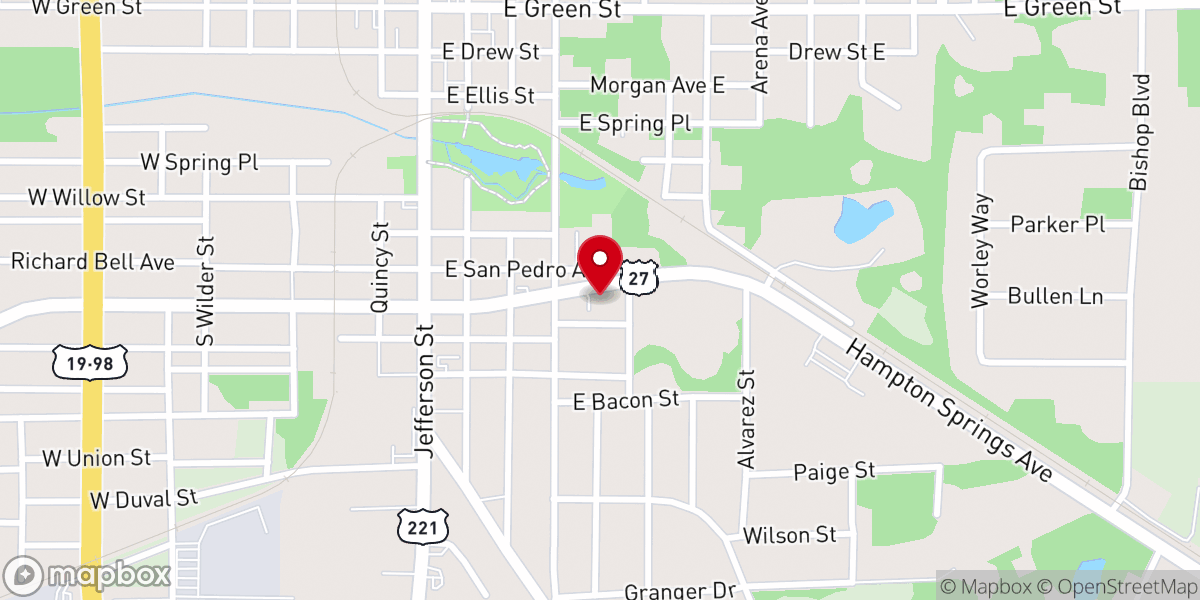 Map showing location of New Home Baptist Church of Perry, FL