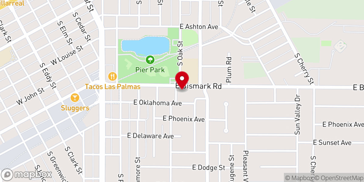Map showing location of United Congregational Church