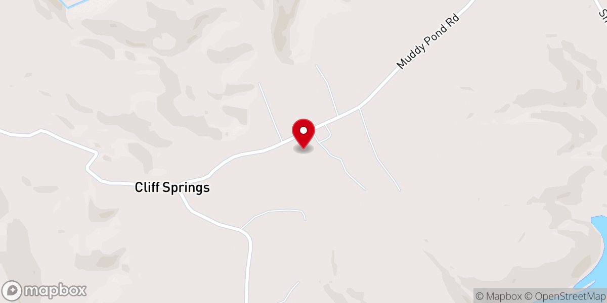 Map showing location of Pilgrim Christian Fellowship (Muddy Pond)