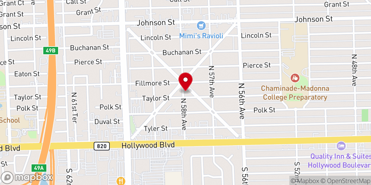 Map showing location of St George Greek Orthodox Church