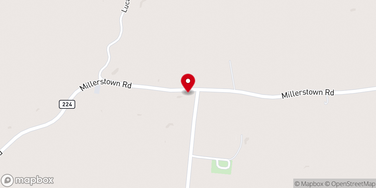 Map showing location of Lucas Grove Church