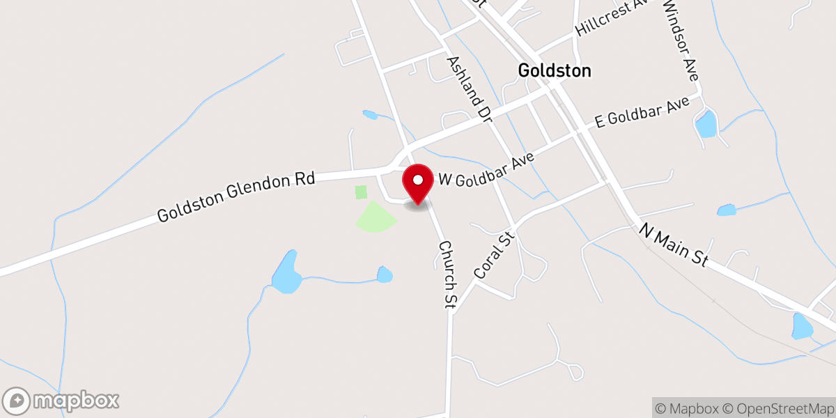 Map showing location of Goldston Fire Station 11