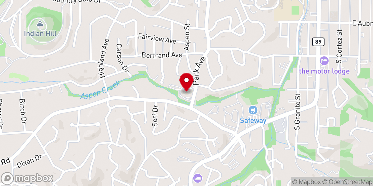 Map showing location of Trinity Presbyterian Church
